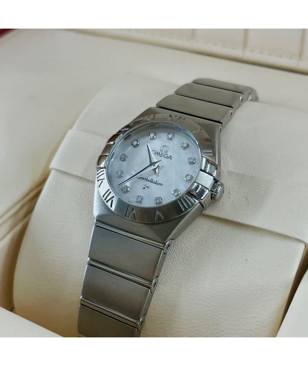 OMEGA Серебряные часы, фото 4