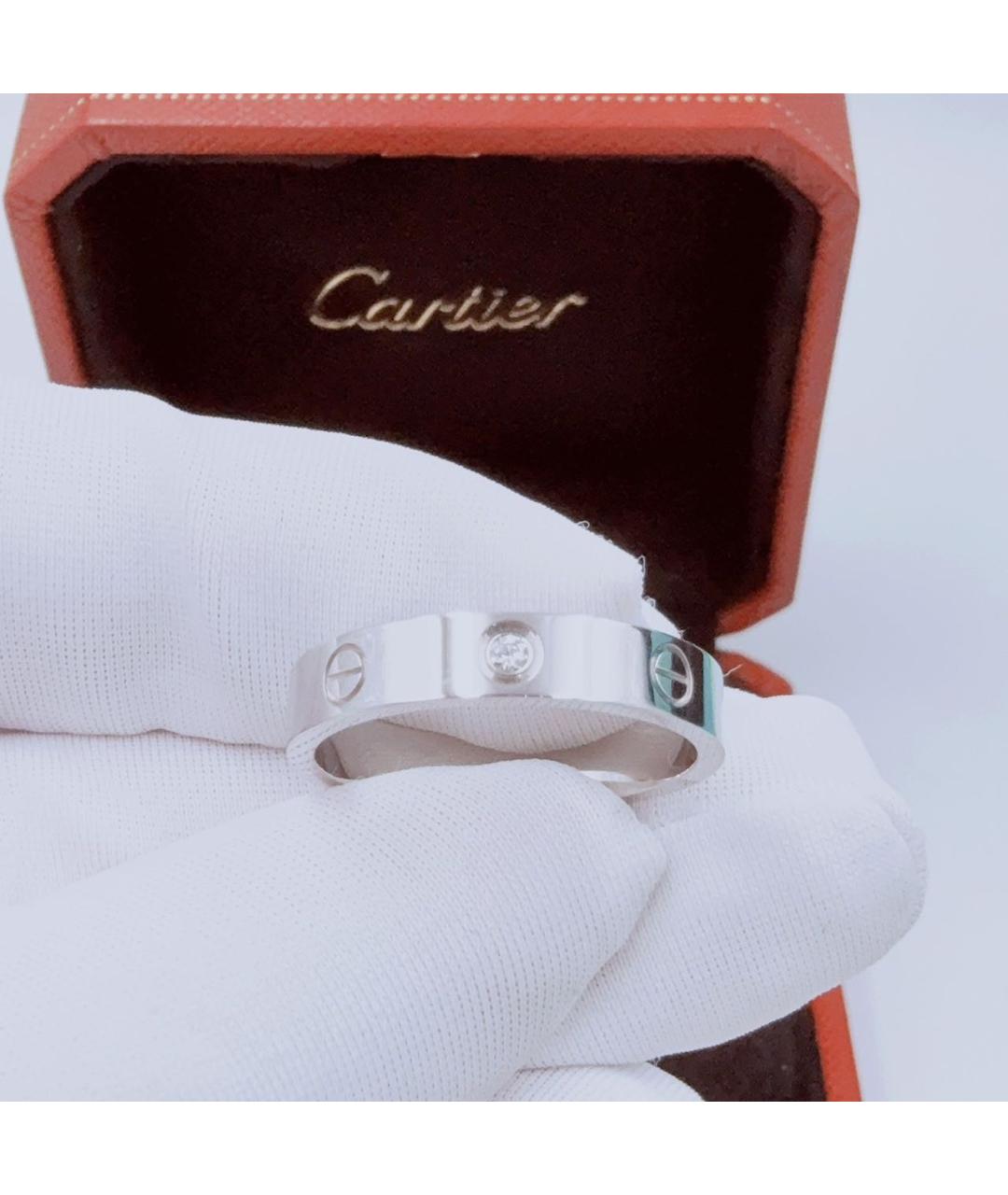CARTIER Белое кольцо из белого золота, фото 2