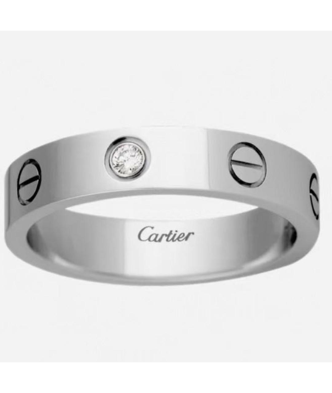 CARTIER Белое кольцо из белого золота, фото 7
