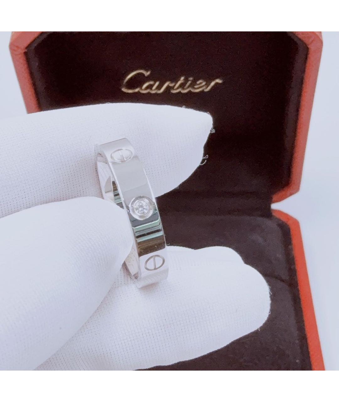 CARTIER Белое кольцо из белого золота, фото 4