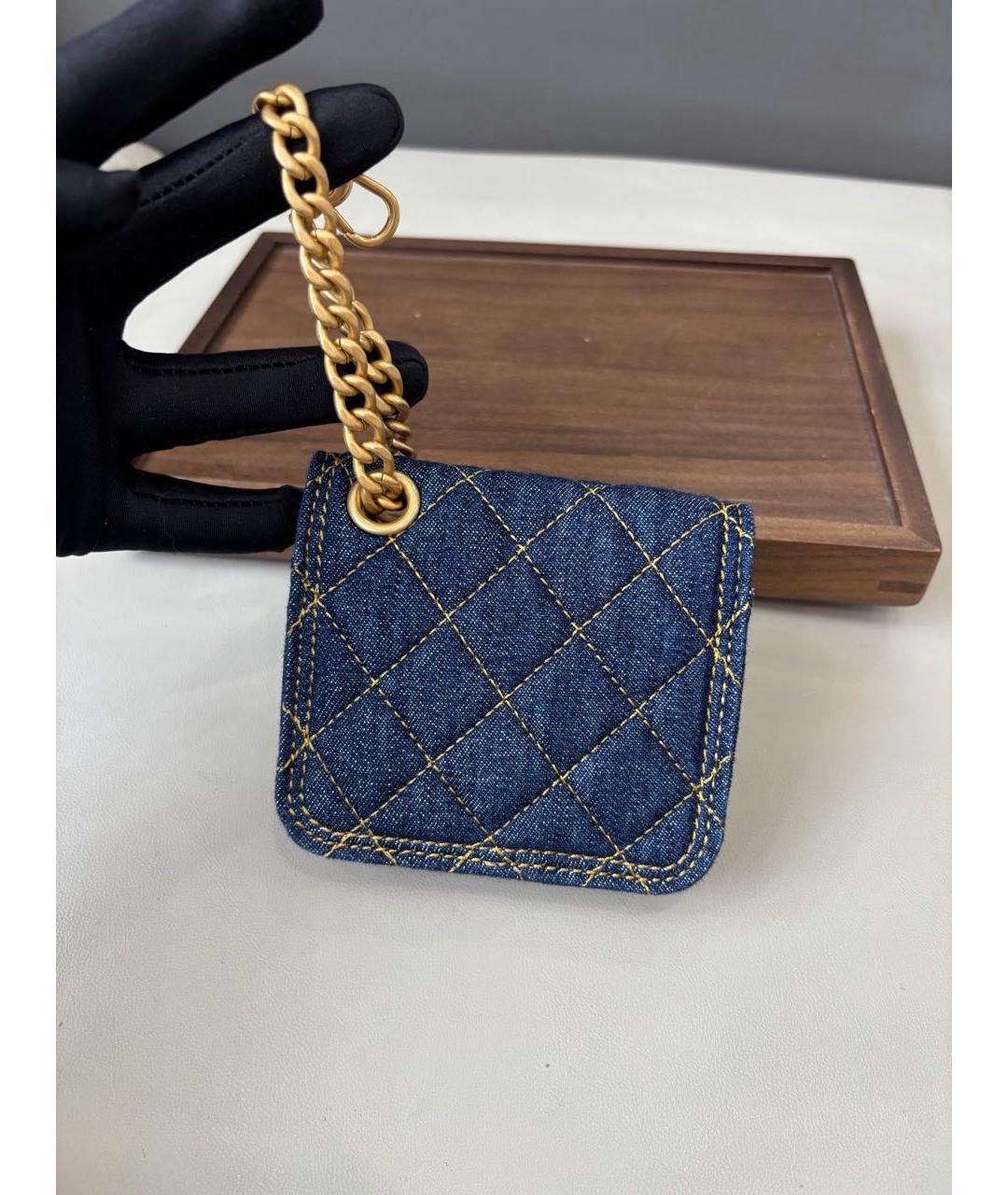 CHANEL Синий кошелек, фото 3
