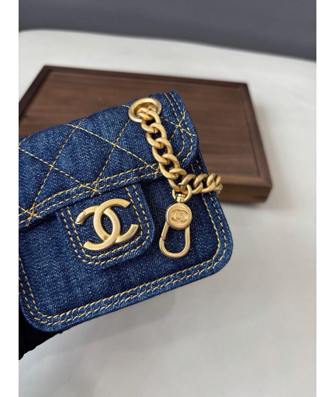 CHANEL Синий кошелек, фото 5