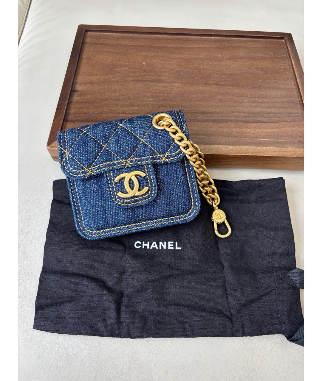 CHANEL Синий кошелек, фото 2