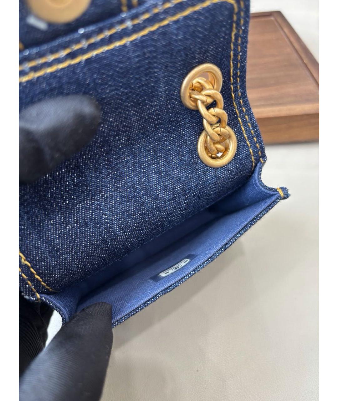 CHANEL Синий кошелек, фото 7