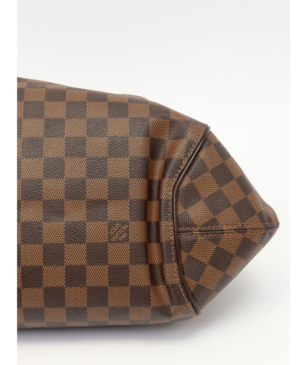 LOUIS VUITTON Коричневая канва сумка с короткими ручками, фото 6