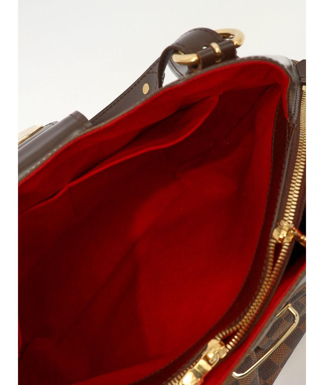 LOUIS VUITTON Коричневая канва сумка с короткими ручками, фото 8