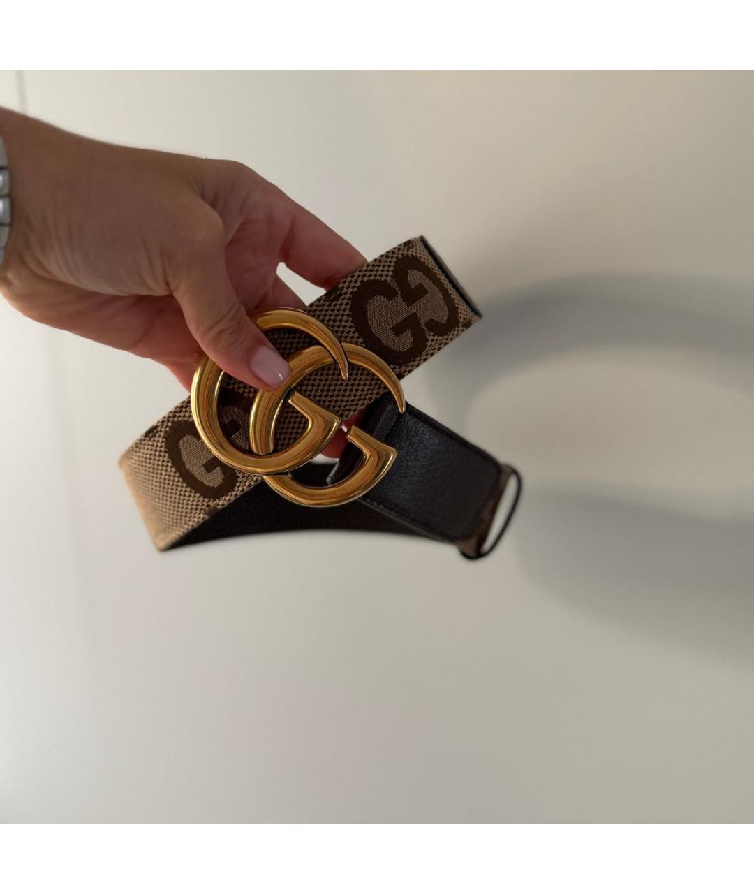 GUCCI Коричневый кожаный ремень, фото 4