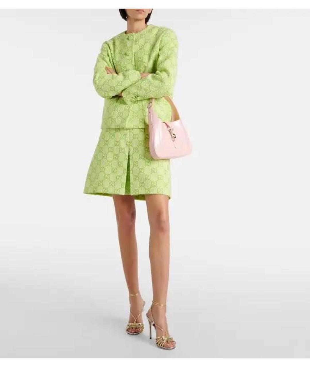 GUCCI Розовая кожаная сумка с короткими ручками, фото 7