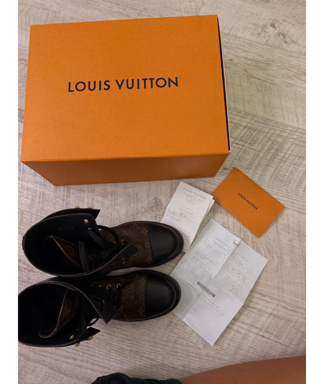 LOUIS VUITTON Коричневые полусапоги, фото 6