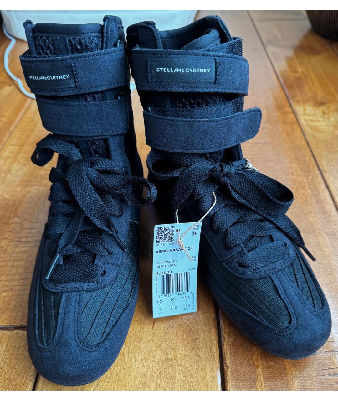 ADIDAS BY STELLA MCCARTNEY Черные замшевые кроссовки, фото 2
