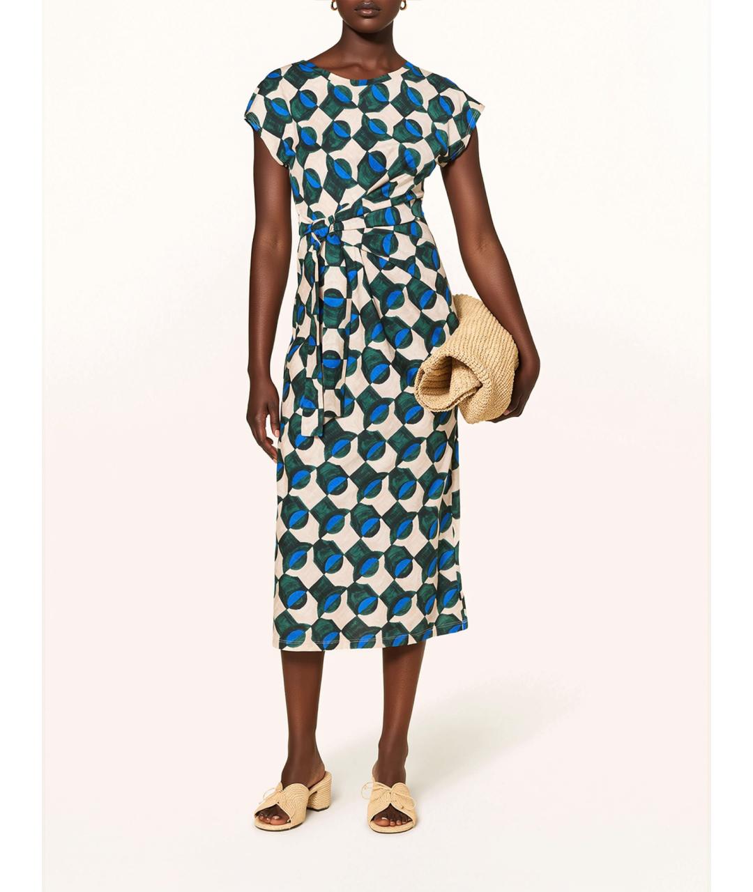 WEEKEND MAX MARA Мульти хлопковое повседневное платье, фото 2