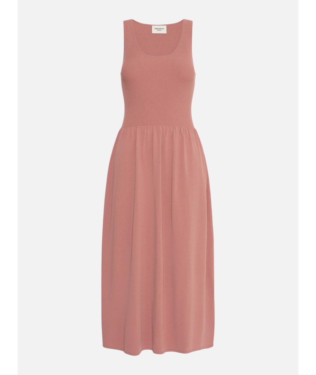 WEEKEND MAX MARA Розовое вискозное повседневное платье, фото 1
