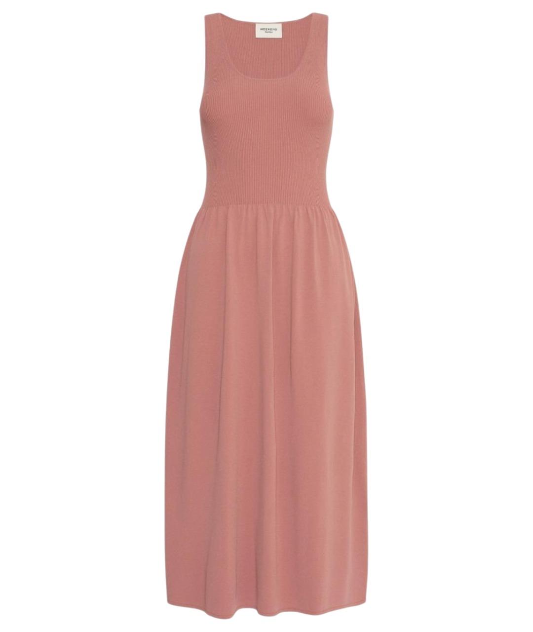 WEEKEND MAX MARA Розовое вискозное повседневное платье, фото 1