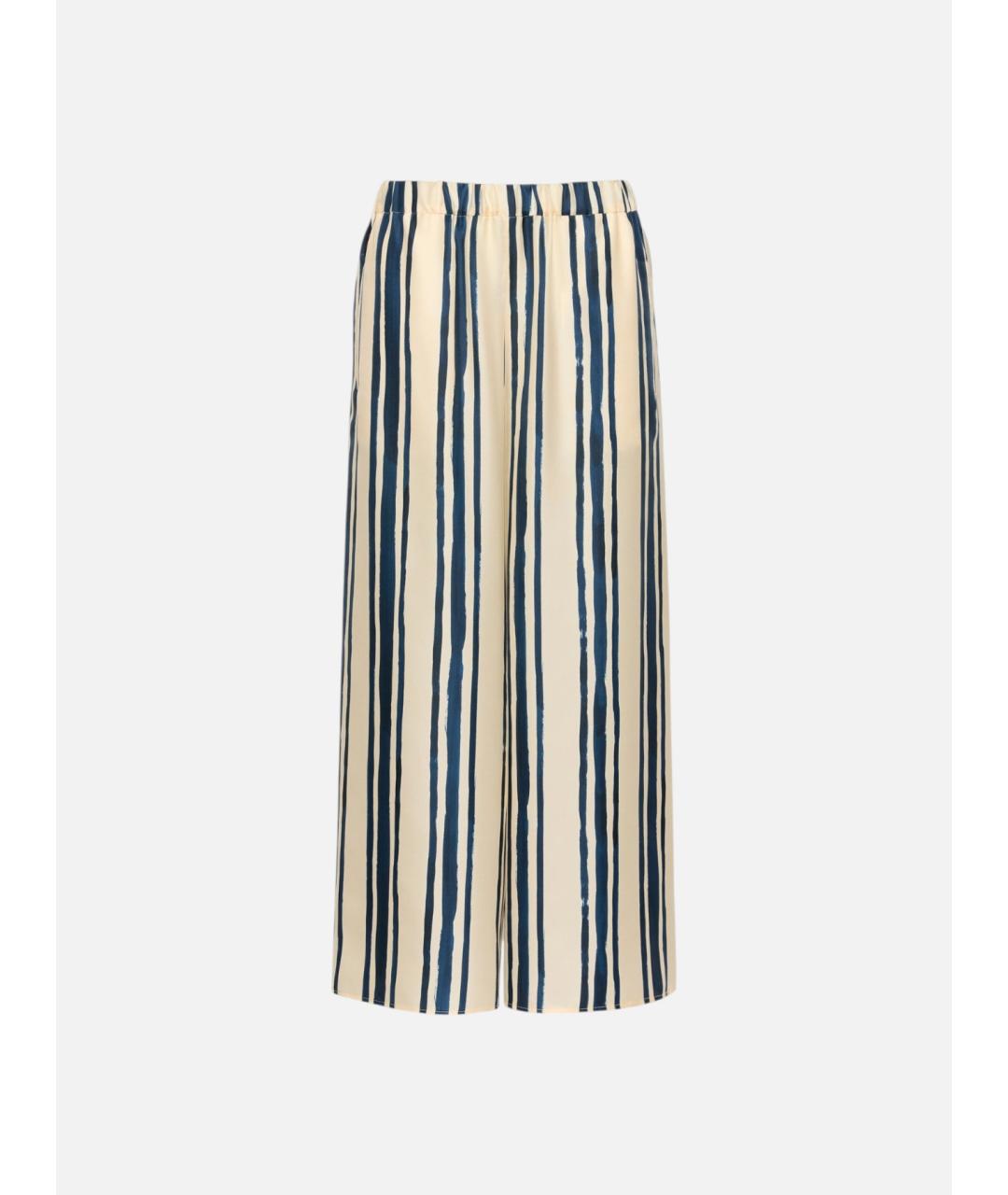WEEKEND MAX MARA Мульти шелковые прямые брюки, фото 1