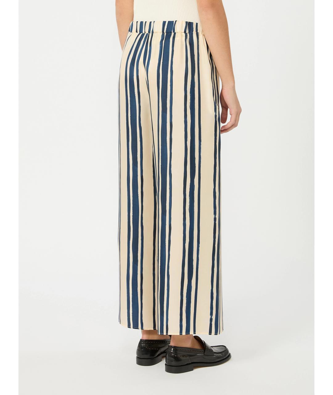 WEEKEND MAX MARA Мульти шелковые прямые брюки, фото 4