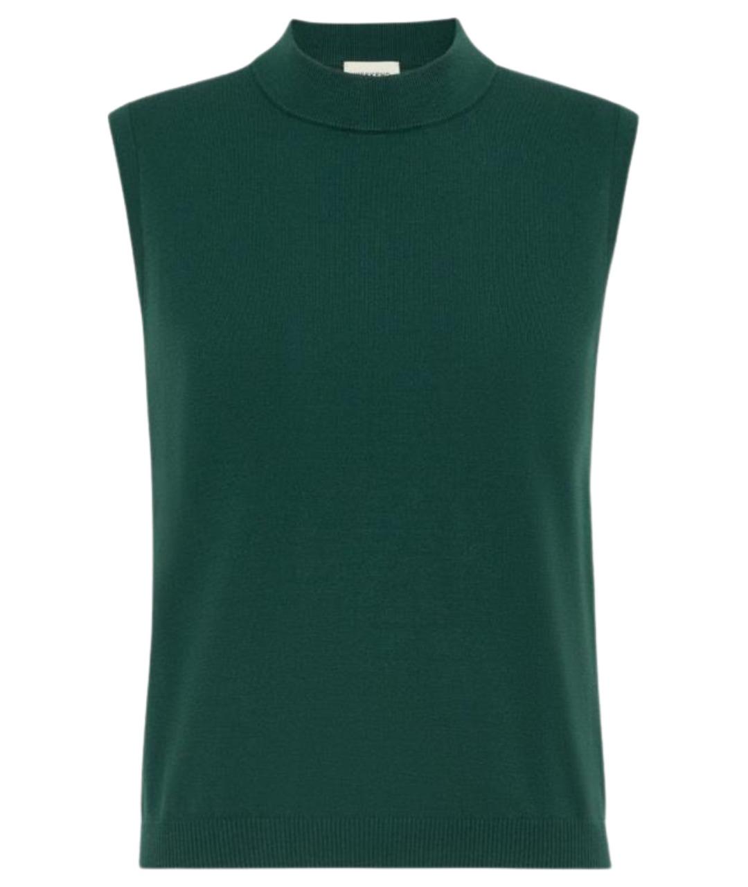 WEEKEND MAX MARA Зеленая вискозная майка, фото 1