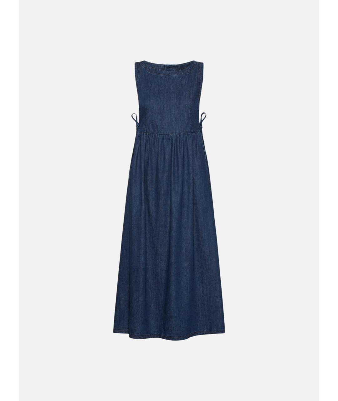 WEEKEND MAX MARA Синее хлопковое повседневное платье, фото 1
