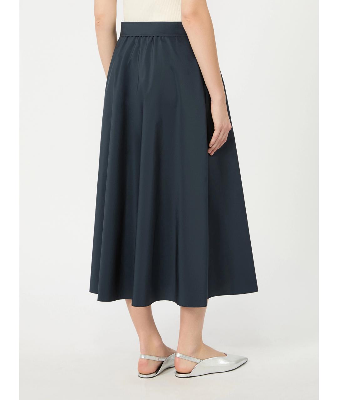 WEEKEND MAX MARA Синяя полиэстеровая юбка миди, фото 4
