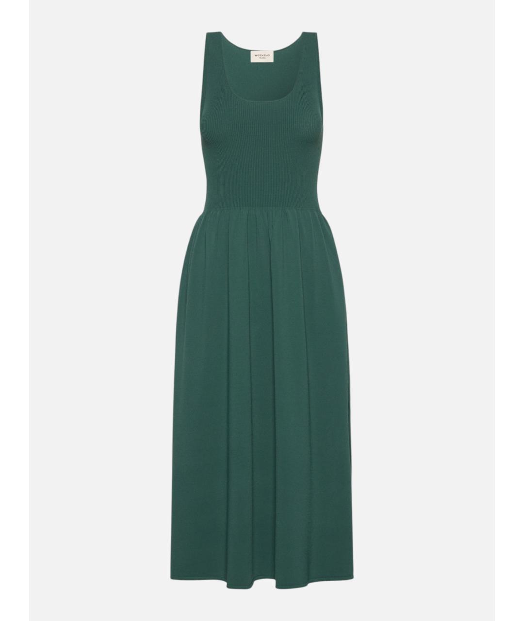 WEEKEND MAX MARA Зеленое вискозное повседневное платье, фото 1