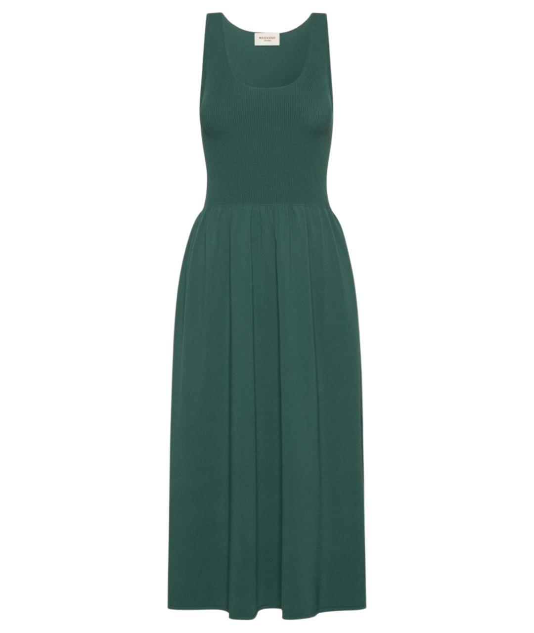 WEEKEND MAX MARA Зеленое вискозное повседневное платье, фото 1