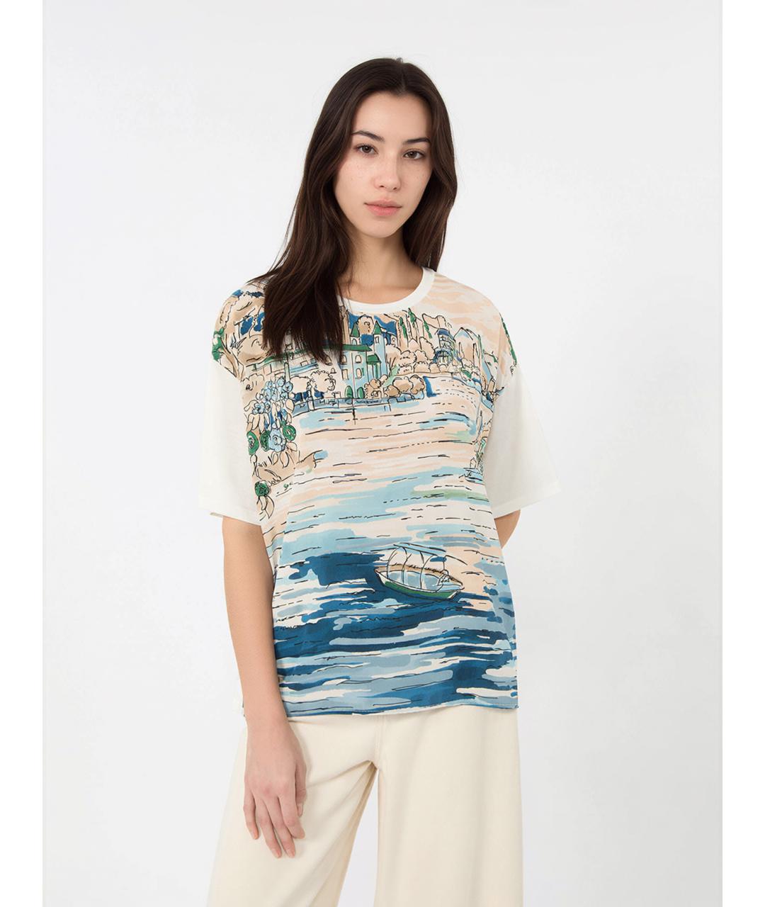 WEEKEND MAX MARA Мульти хлопковая блузы, фото 5