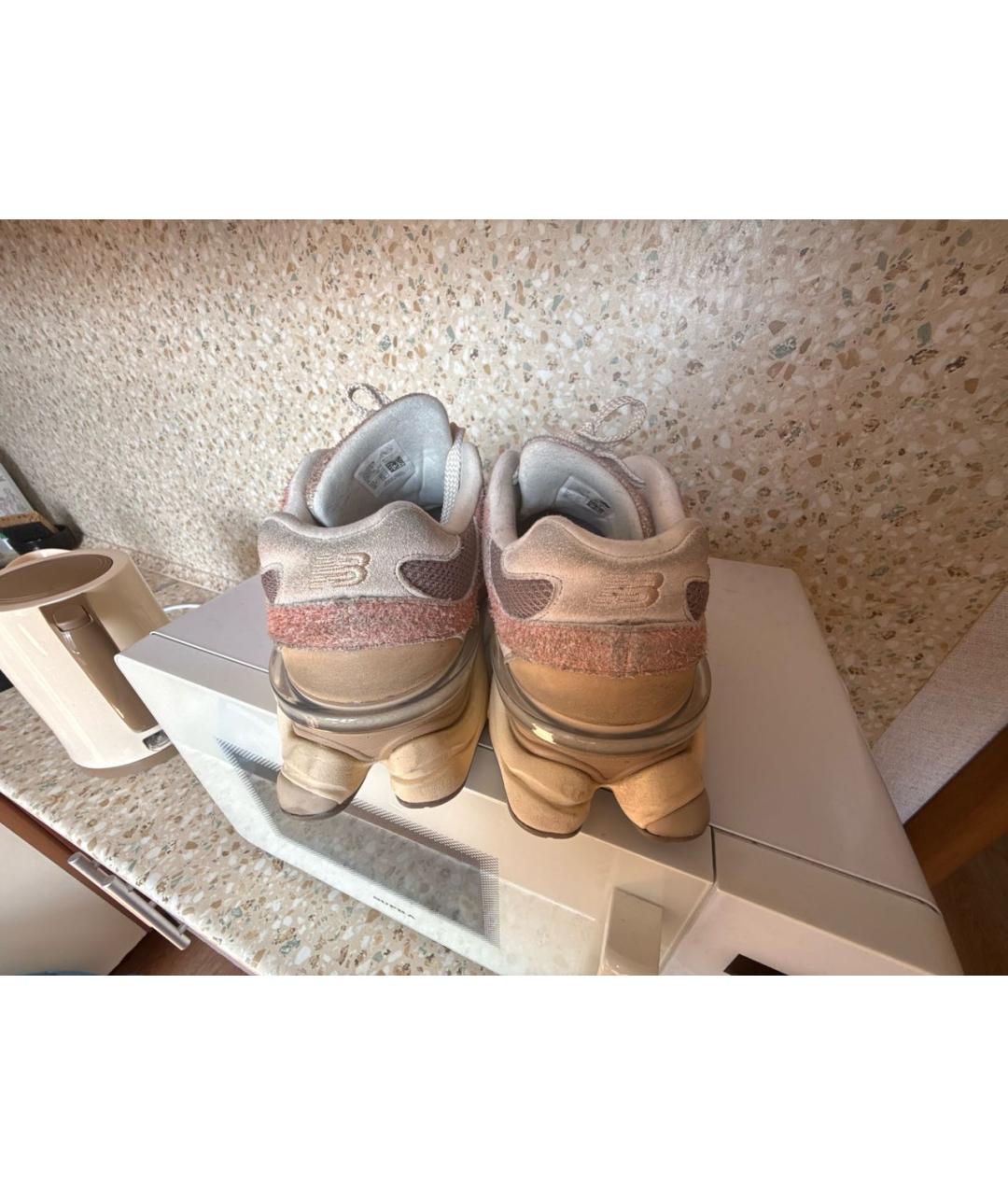 NEW BALANCE Коралловые замшевые кроссовки, фото 3