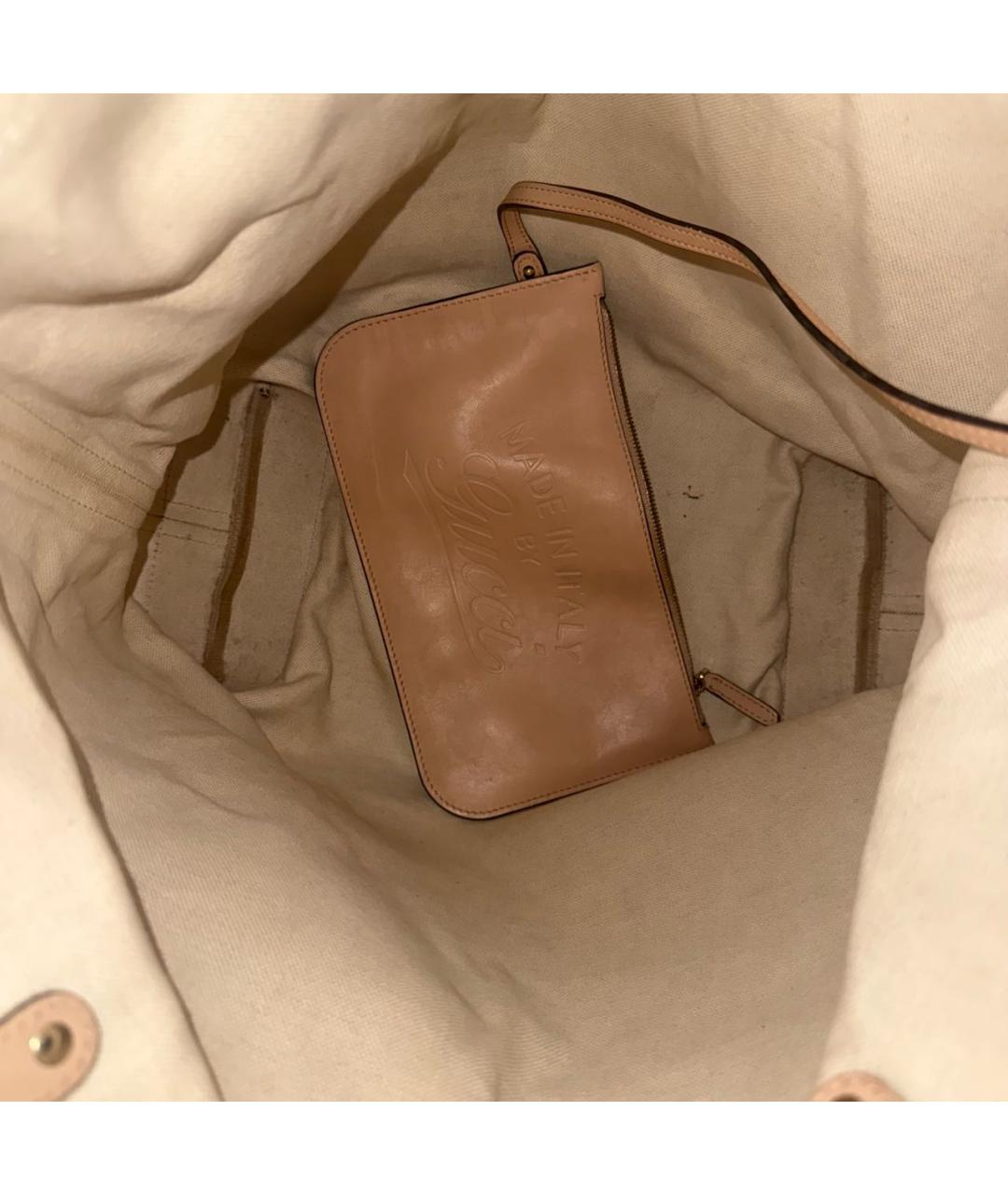 GUCCI Бежевая сумка тоут, фото 4