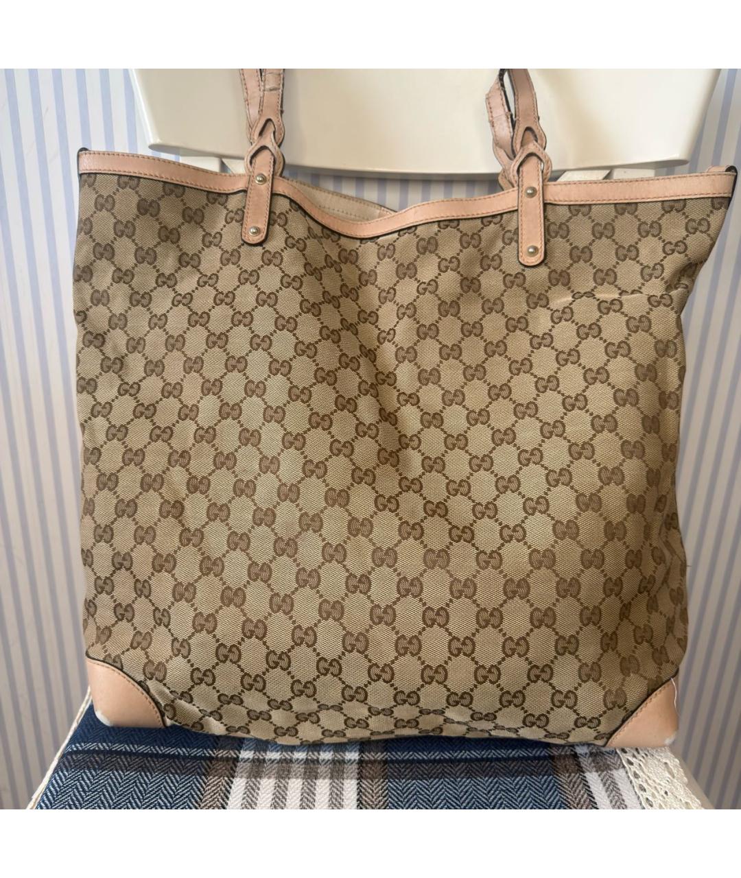 GUCCI Бежевая сумка тоут, фото 3