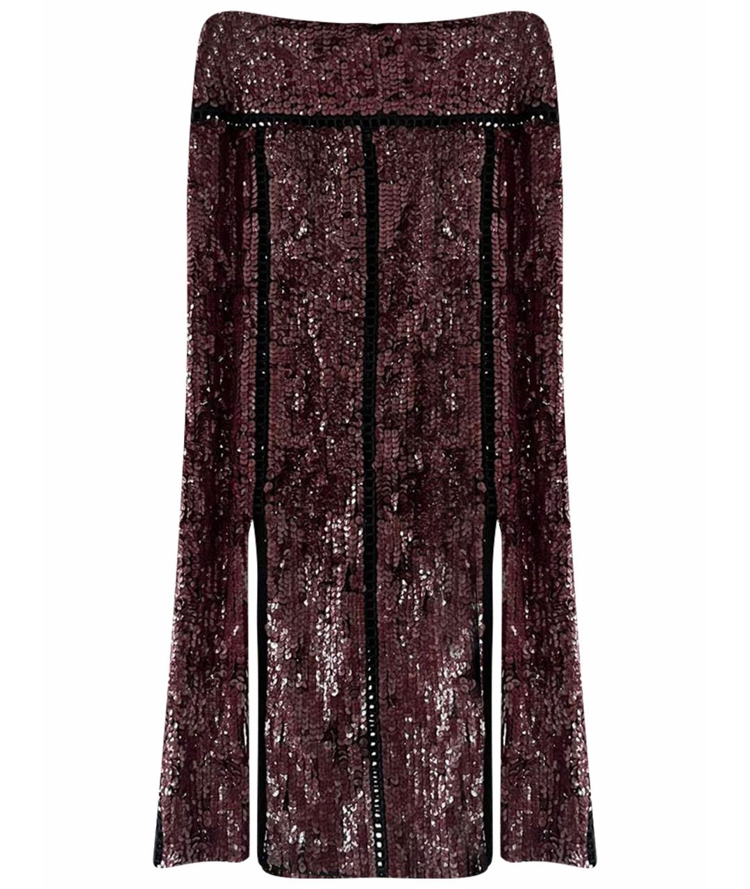 EMILIO PUCCI Бордовая юбка макси, фото 1