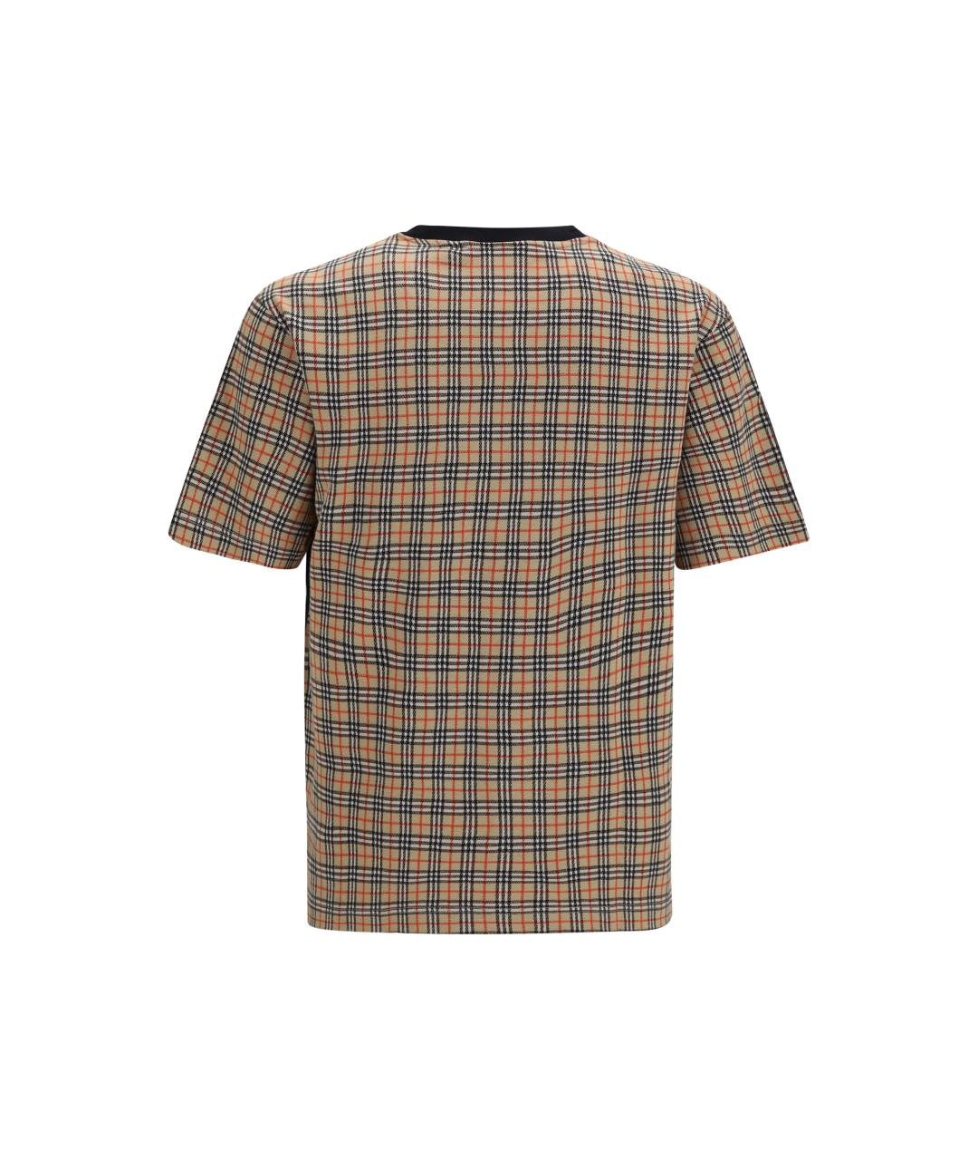 BURBERRY Черная хлопковая футболка, фото 2