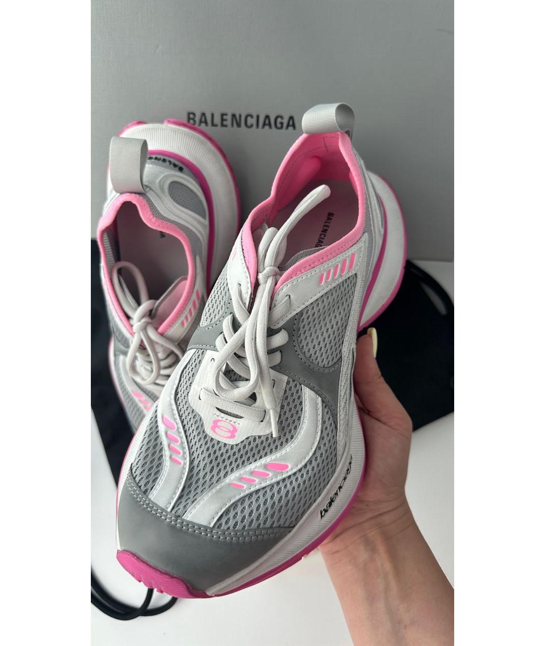 BALENCIAGA Розовые синтетические кроссовки, фото 7