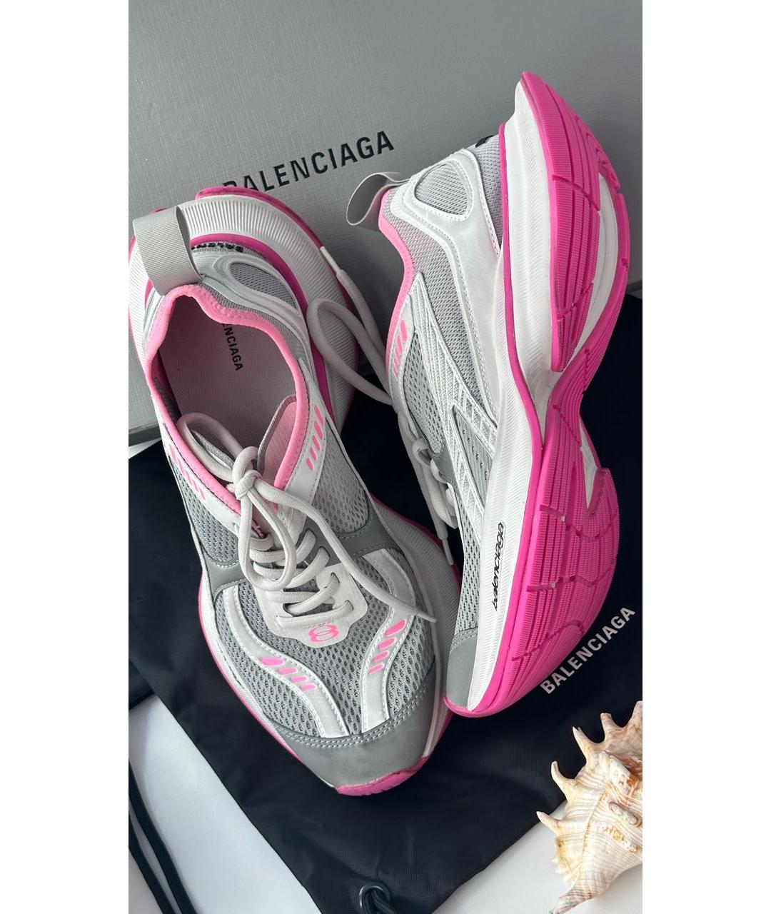BALENCIAGA Розовые синтетические кроссовки, фото 4