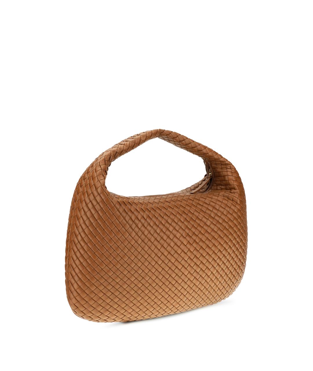 BOTTEGA VENETA Коричневая кожаная сумка через плечо, фото 3