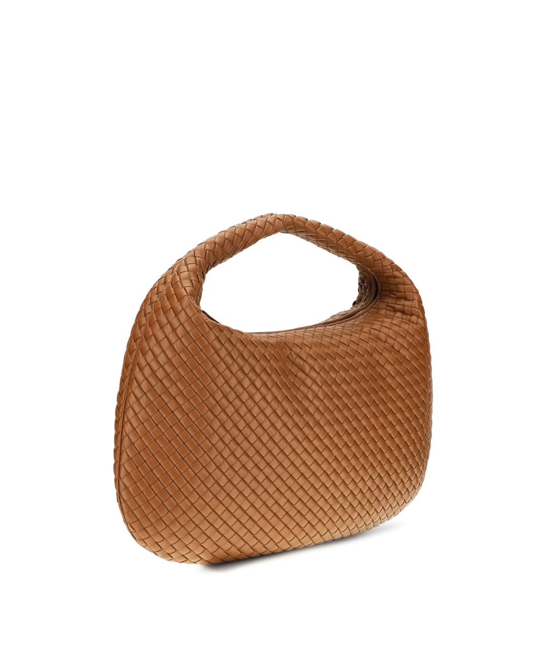 BOTTEGA VENETA Коричневая кожаная сумка через плечо, фото 2