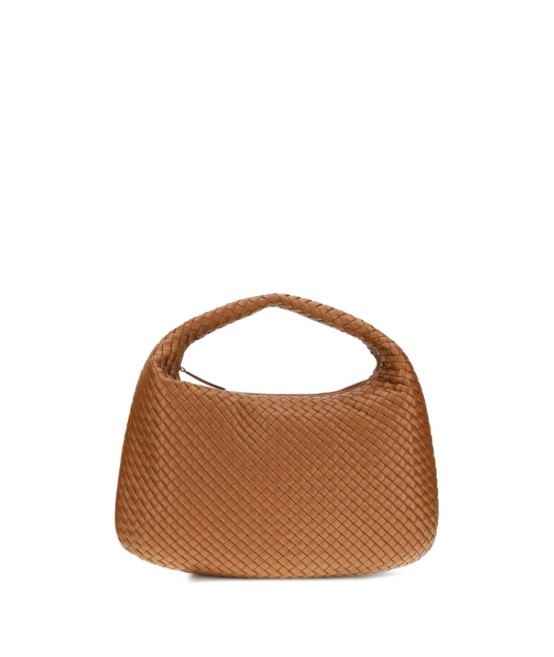 BOTTEGA VENETA Коричневая кожаная сумка через плечо, фото 1