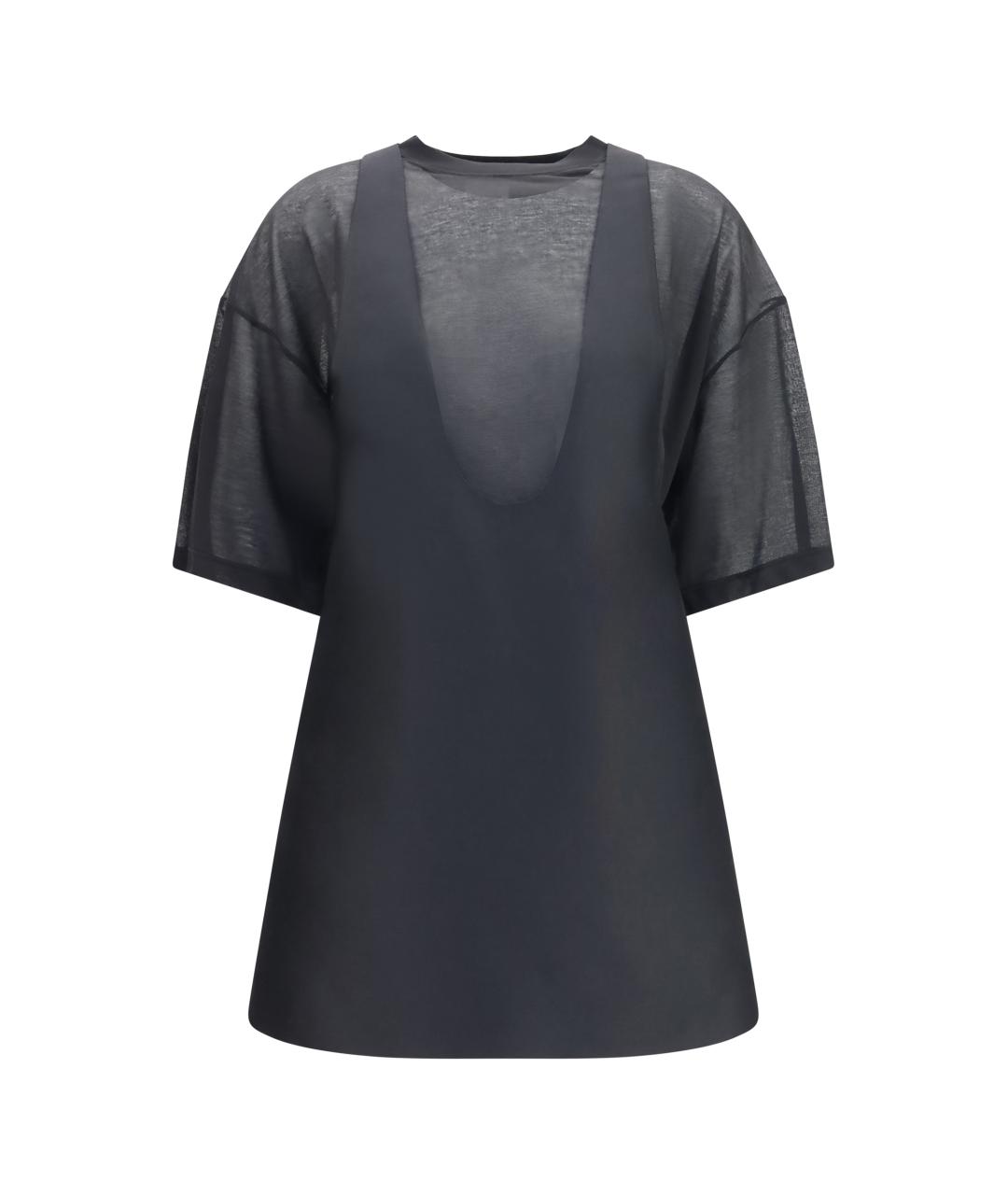 BALENCIAGA Черное шерстяное повседневное платье, фото 1