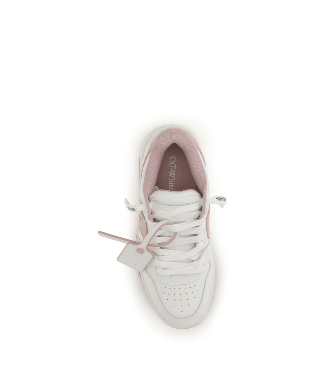 OFF-WHITE Белые кожаные кроссовки, фото 4