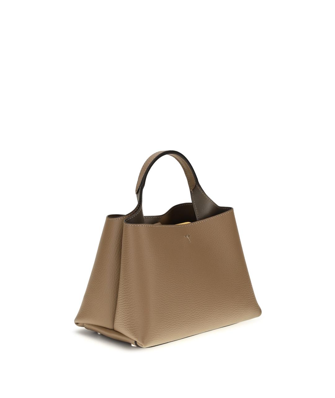 TOD'S Коричневая кожаная сумка тоут, фото 3