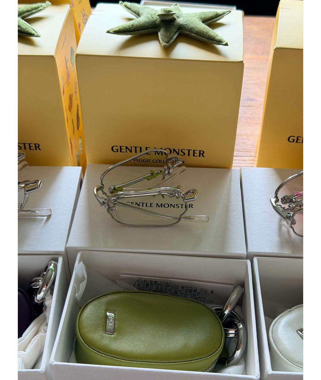 GENTLE MONSTER Серебряные металлические солнцезащитные очки, фото 3