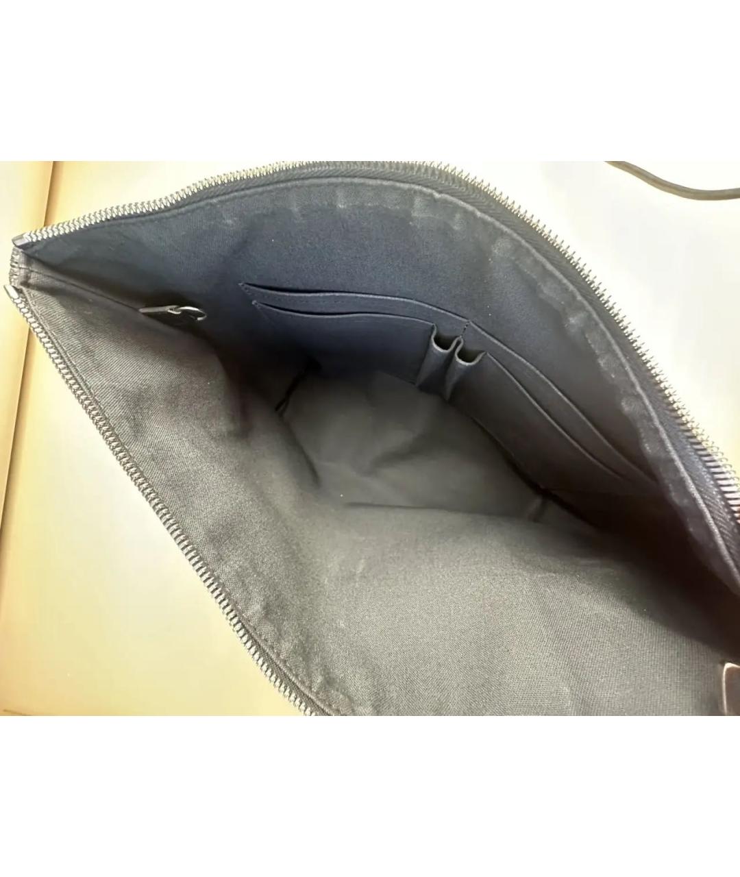 LOUIS VUITTON Черная канва сумка на плечо, фото 8