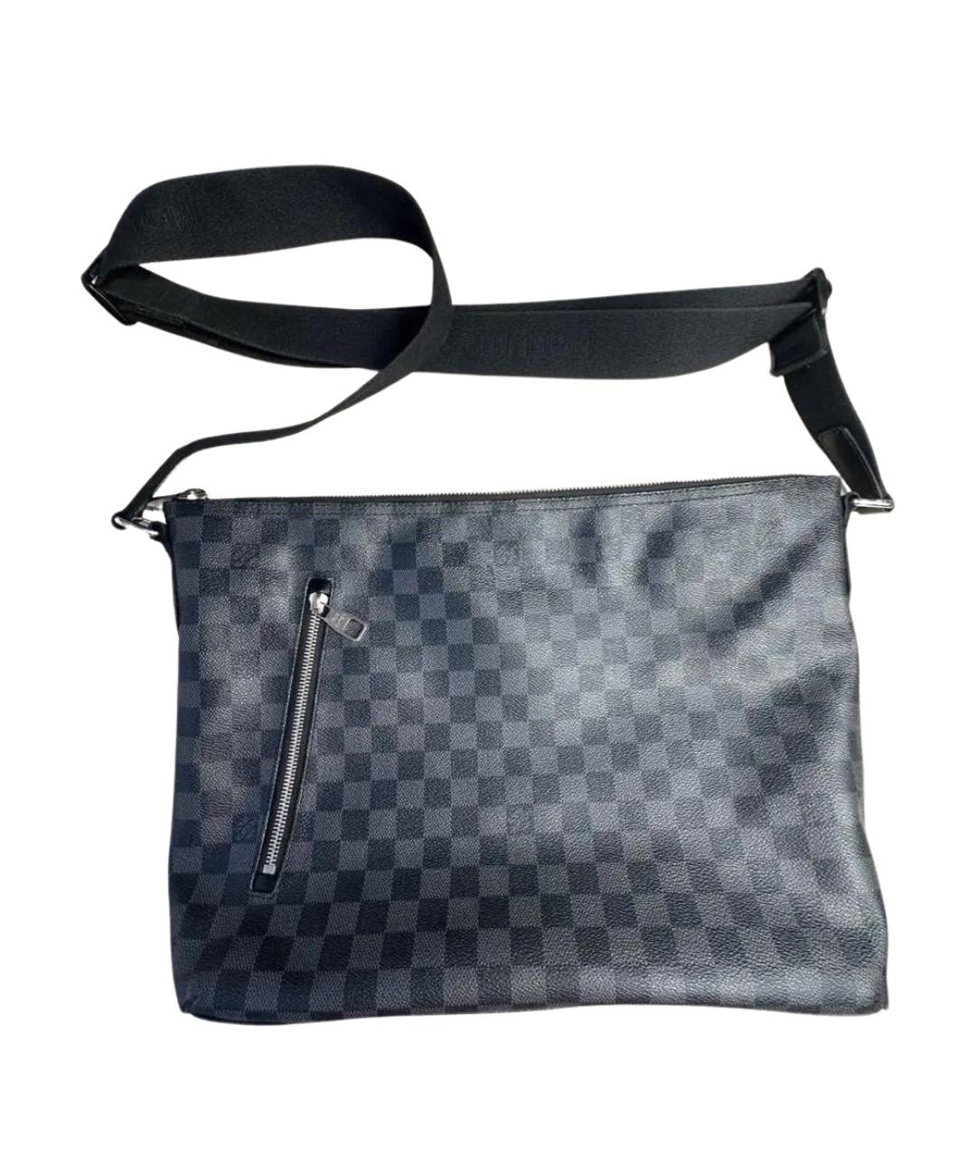 LOUIS VUITTON Черная канва сумка на плечо, фото 1
