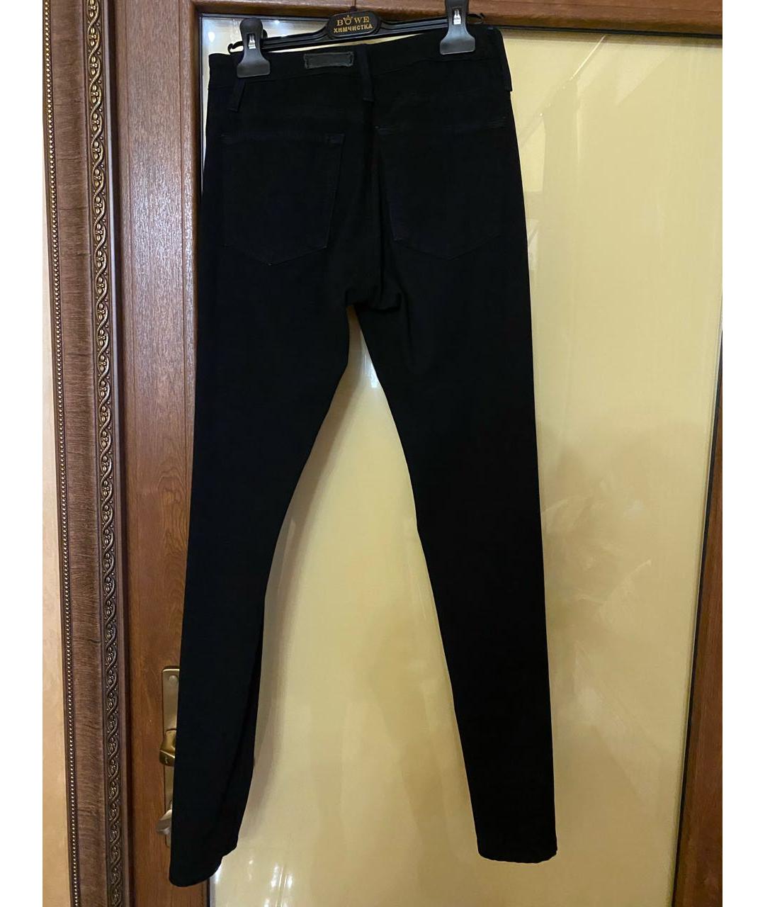 AG JEANS Черные хлопковые джинсы слим, фото 2