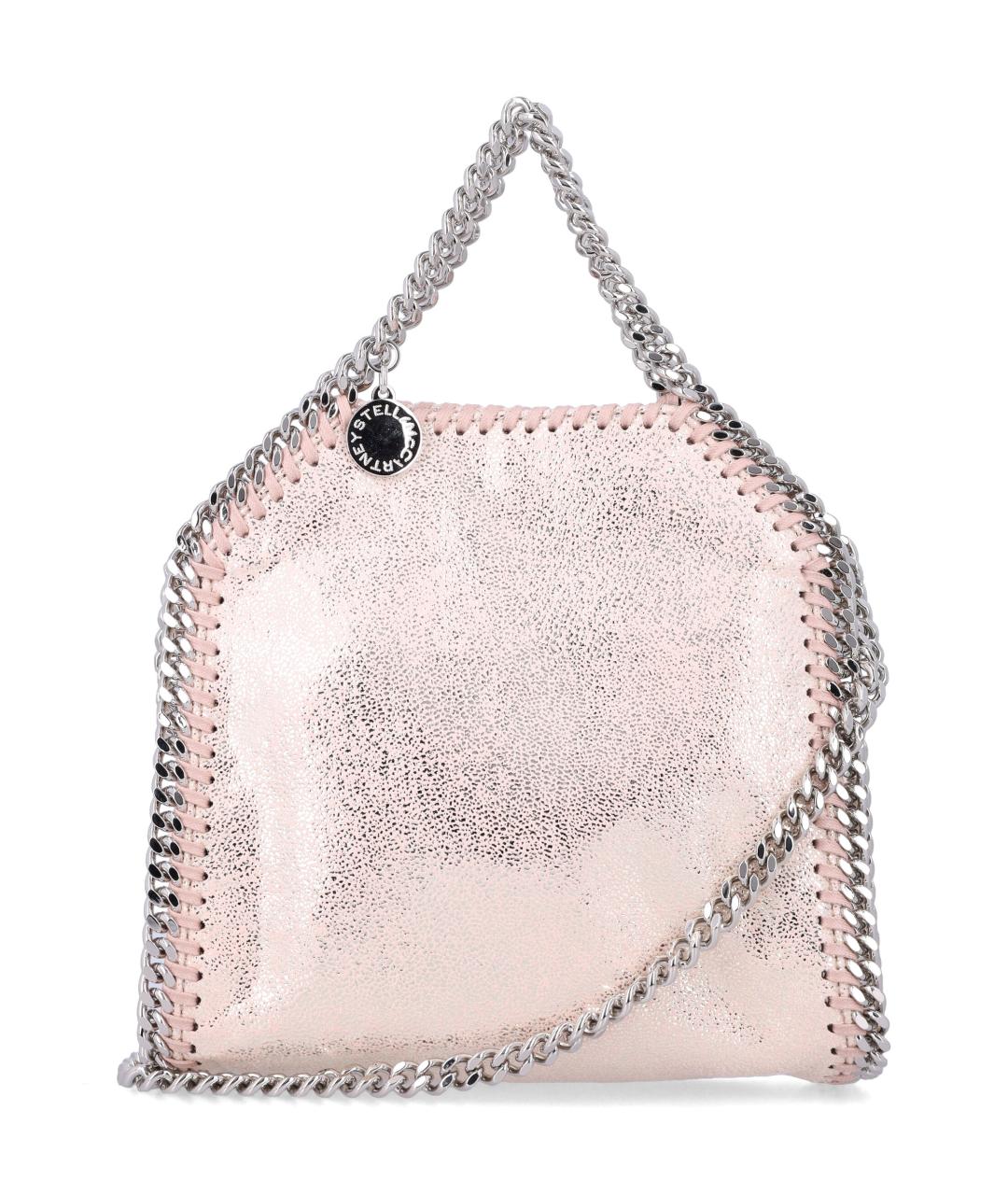 STELLA MCCARTNEY Розовая синтетическая сумка тоут, фото 1