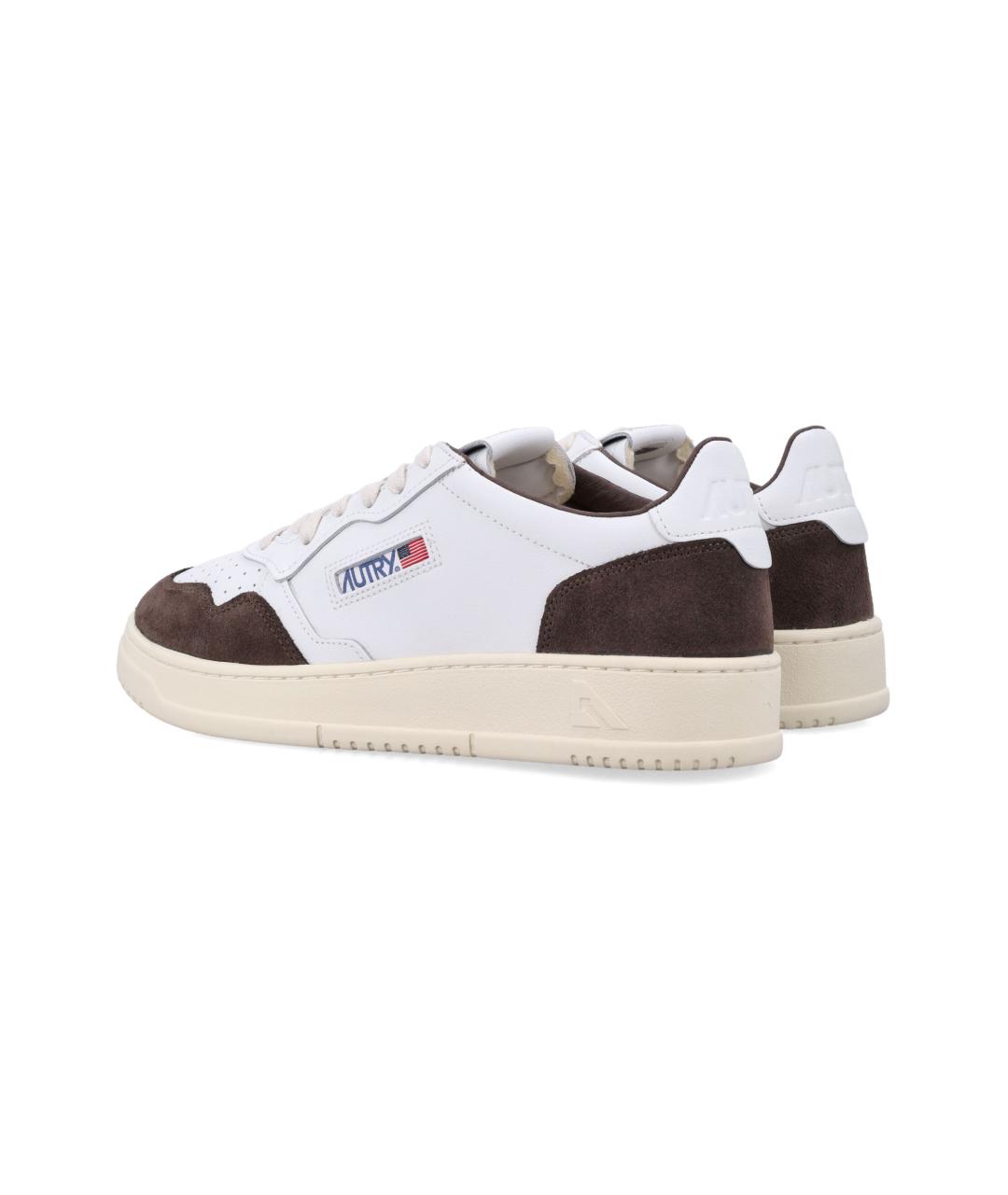 AUTRY Белые кожаные низкие кроссовки / кеды, фото 3