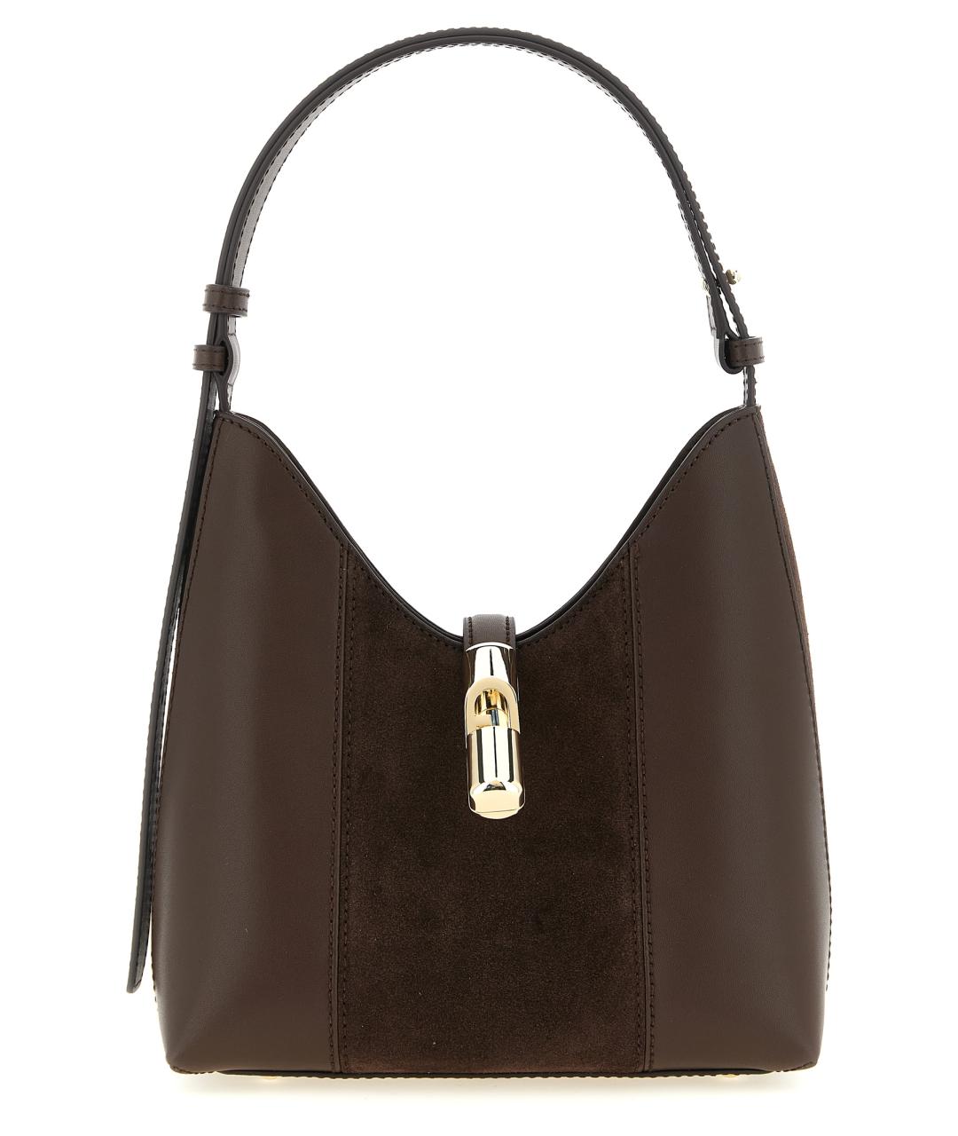 FURLA Коричневая замшевая сумка через плечо, фото 1