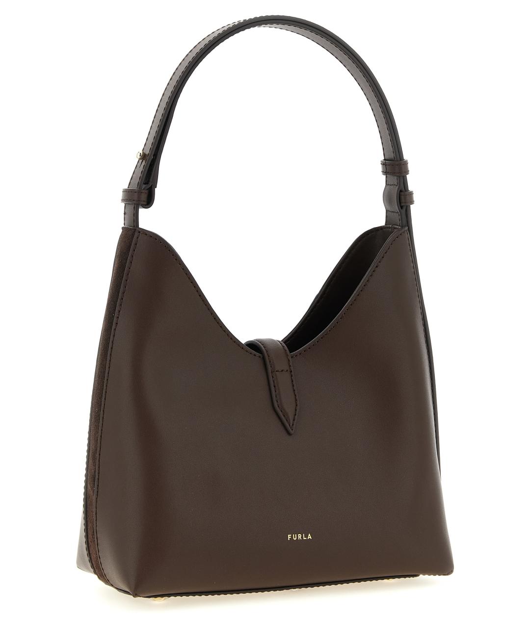 FURLA Коричневая замшевая сумка через плечо, фото 2