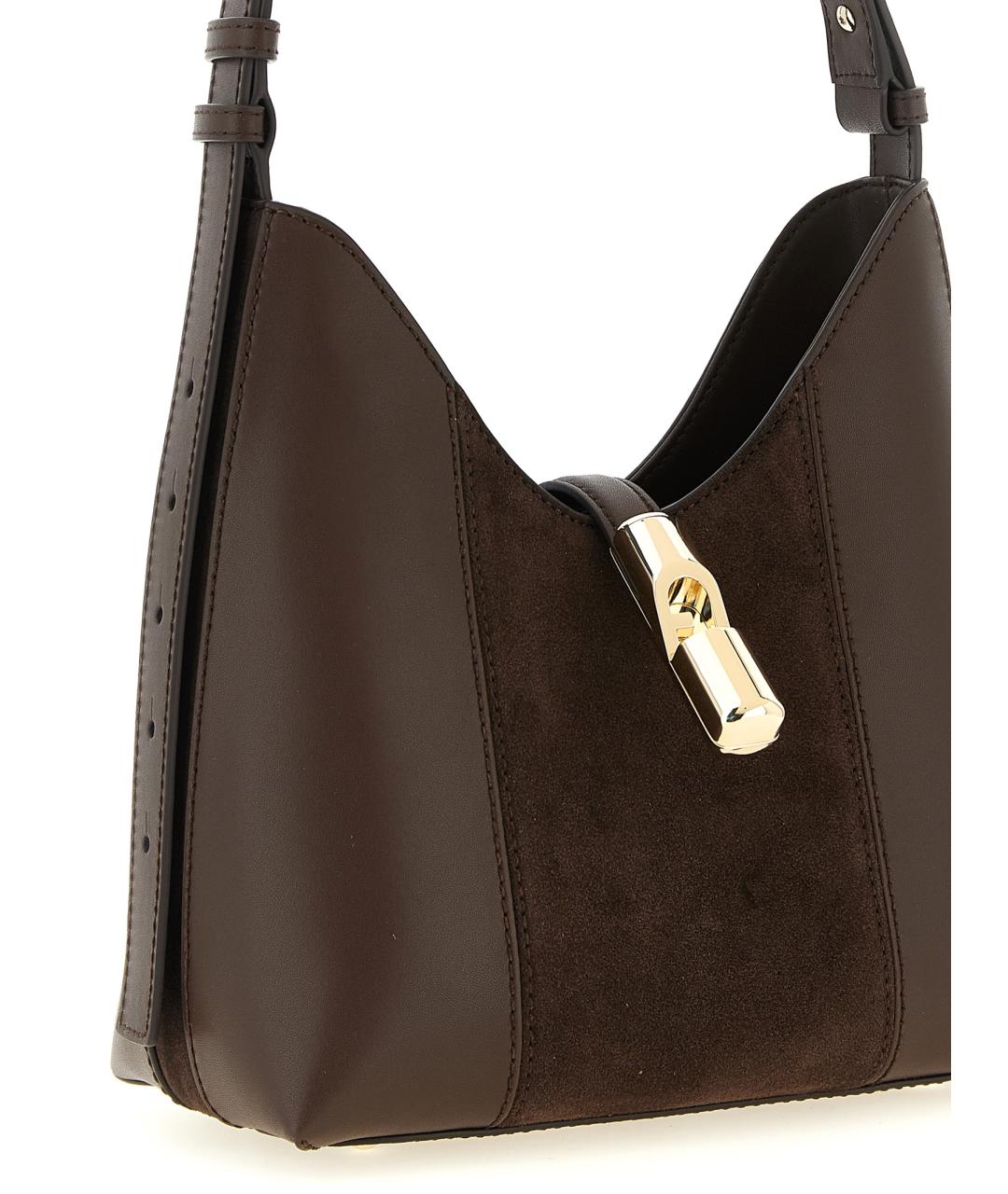 FURLA Коричневая замшевая сумка через плечо, фото 3