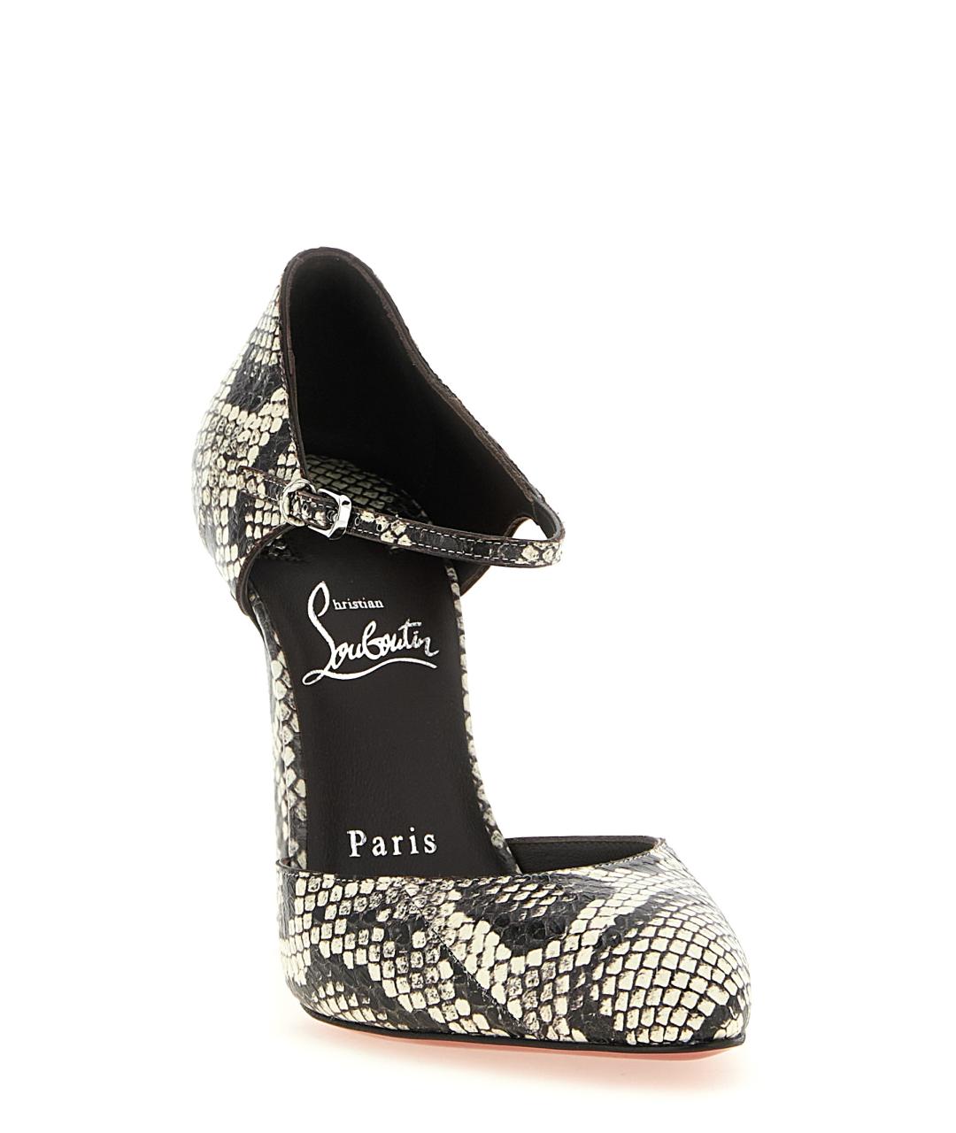 CHRISTIAN LOUBOUTIN Серые кожаные туфли, фото 2