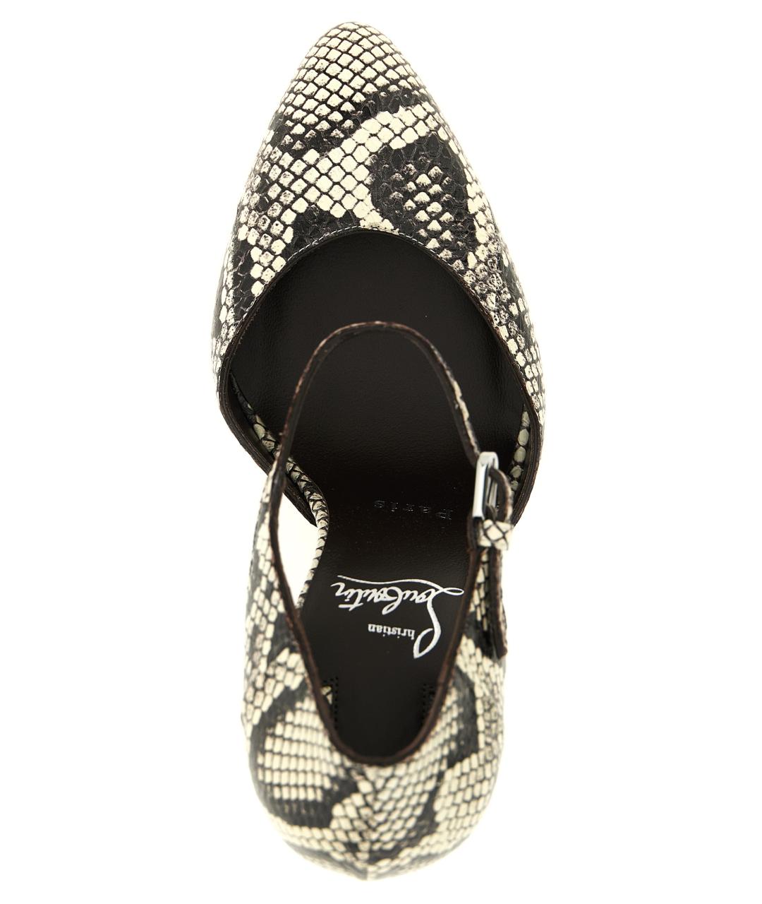 CHRISTIAN LOUBOUTIN Серые кожаные туфли, фото 4