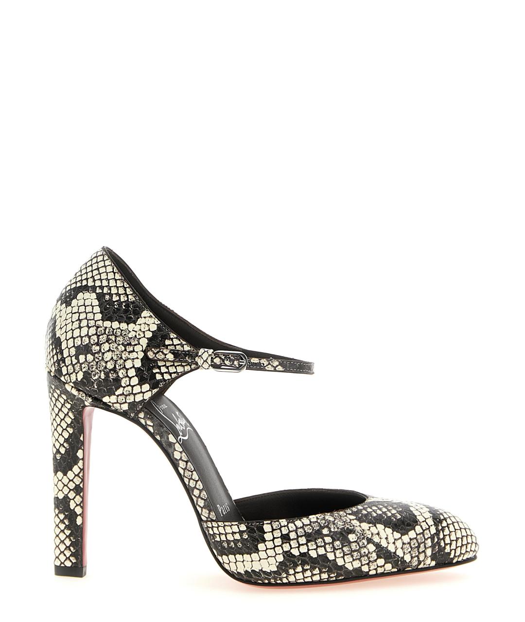 CHRISTIAN LOUBOUTIN Серые кожаные туфли, фото 1